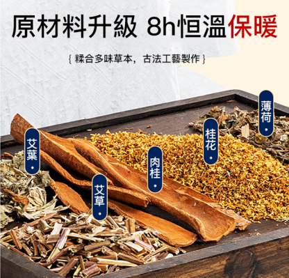 發熱保暖可調節艾草護腰