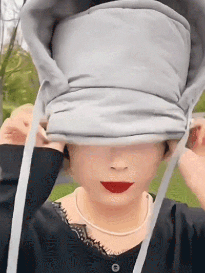 三合一加絨加厚保暖帽