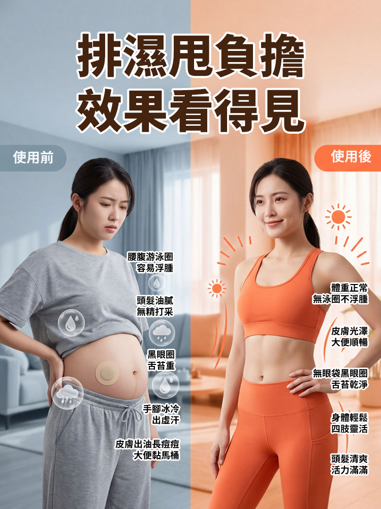 草本萃取式燃腹伏濕貼