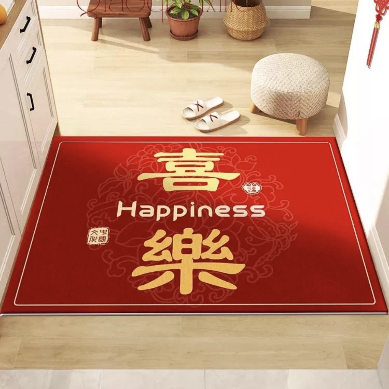 新年百福圖入戶地墊