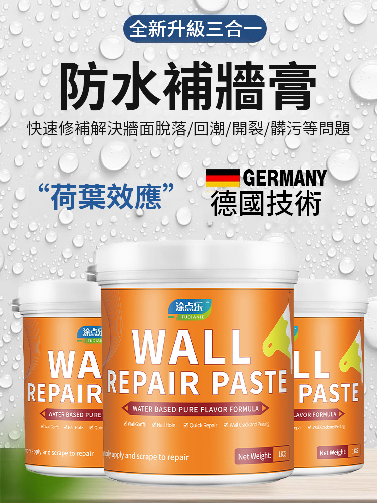 防水防黴牆面修補翻新膏