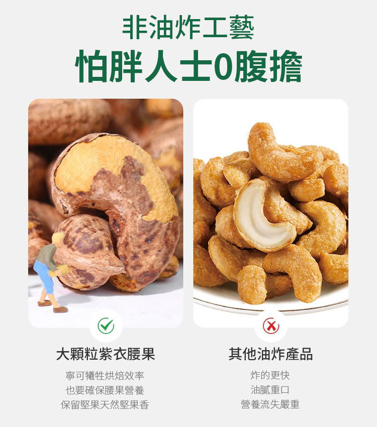 【營養之王】特級紫衣帶皮腰果