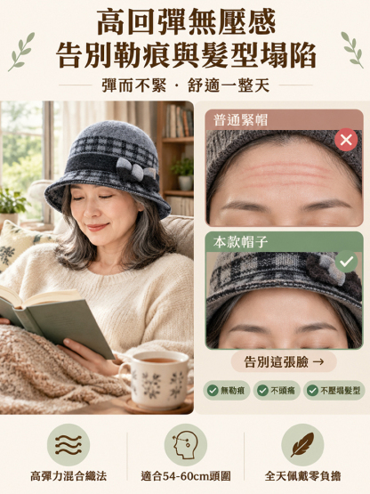 加厚保暖毛線針織帽