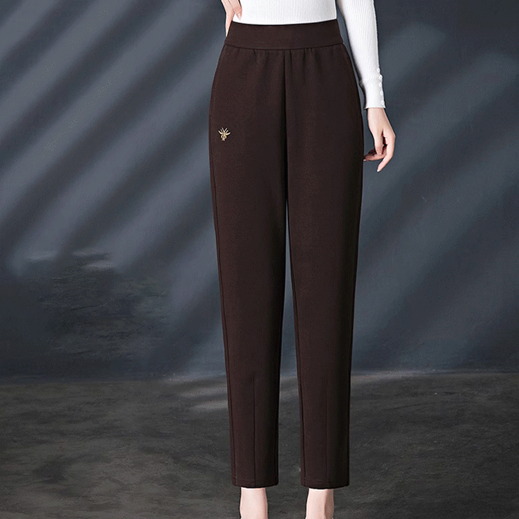 保暖加絨彈性小腳褲