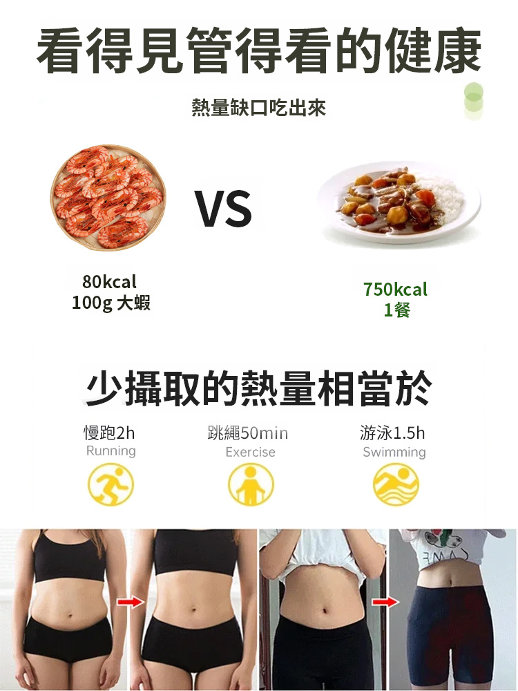【低脂高蛋白】現烤即食大號九節蝦乾