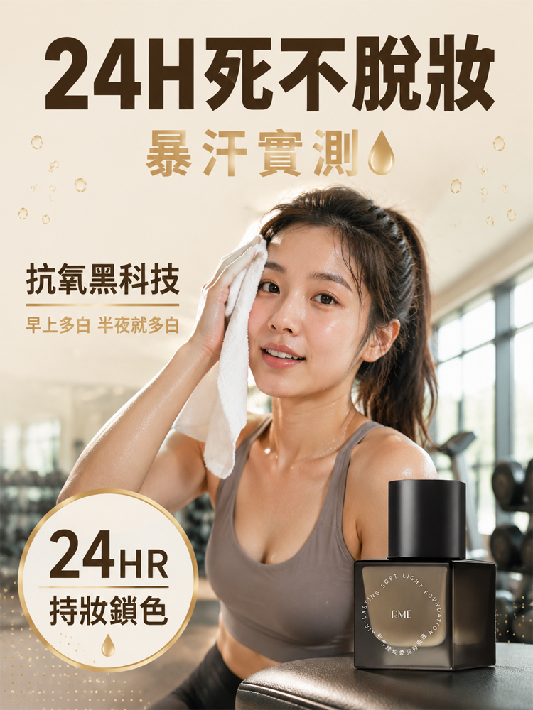 持妝遮瑕零感粉底液