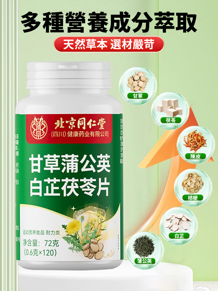 甘草蒲公英白芷茯苓片