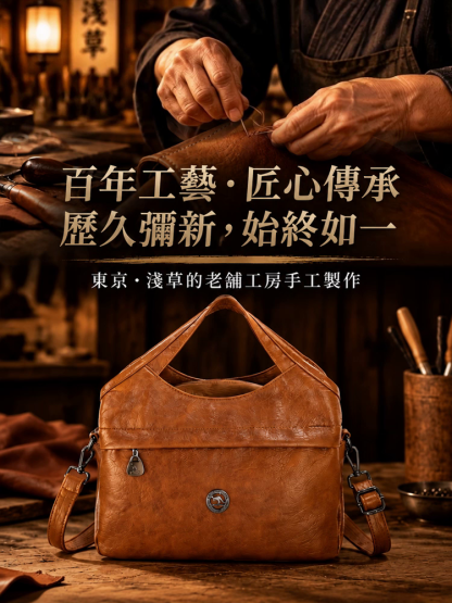 純手縫線真皮花園包