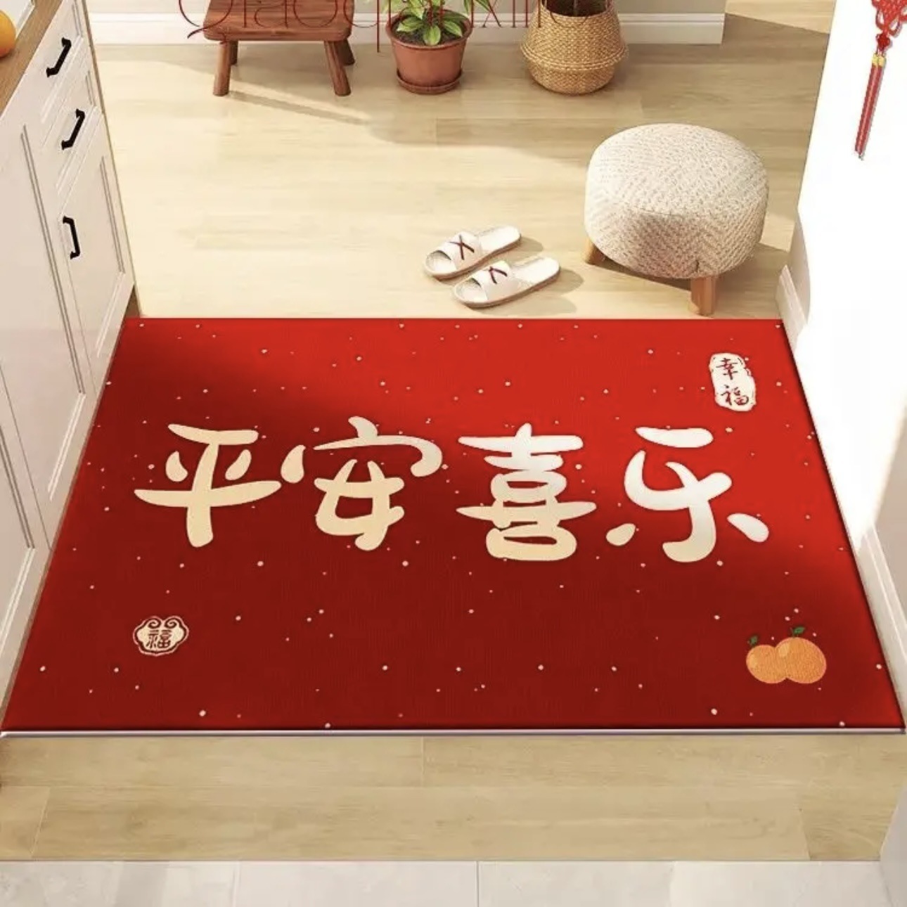 新年百福圖入戶地墊