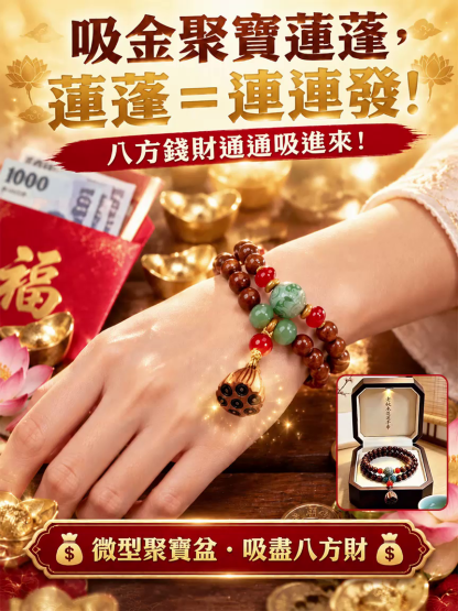桃木雙圈轉運手串
