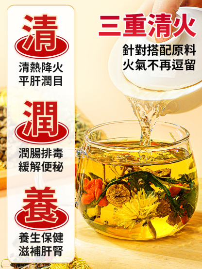 菊花枸杞決明子金銀花蒲公英