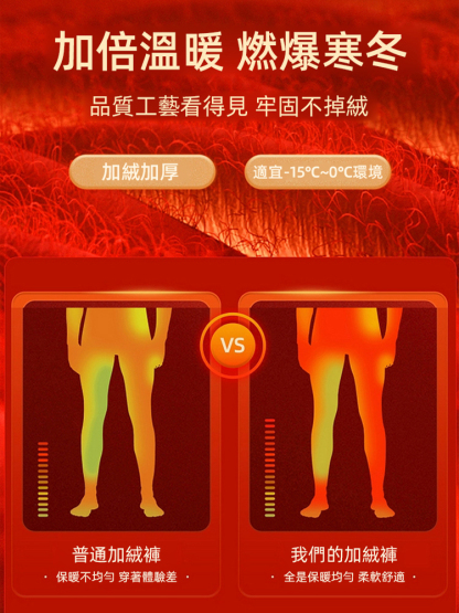 男士加絨加厚保暖西裝褲