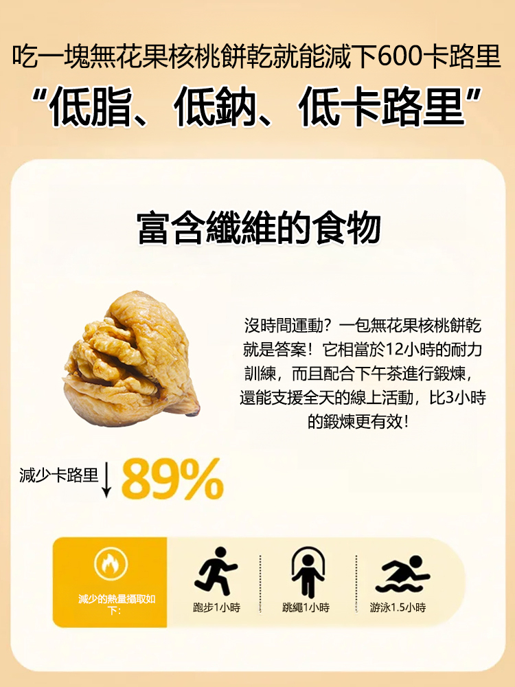 休閒零食無花果夾核桃仁果乾