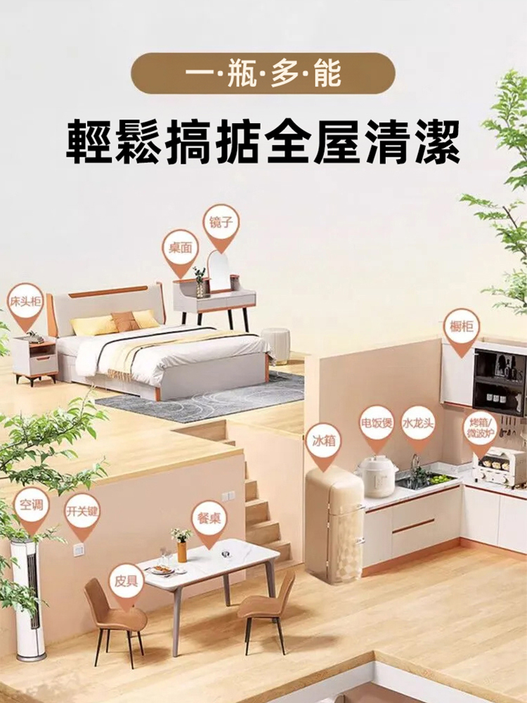 【除菌率99.9%】多功能除菌清潔劑