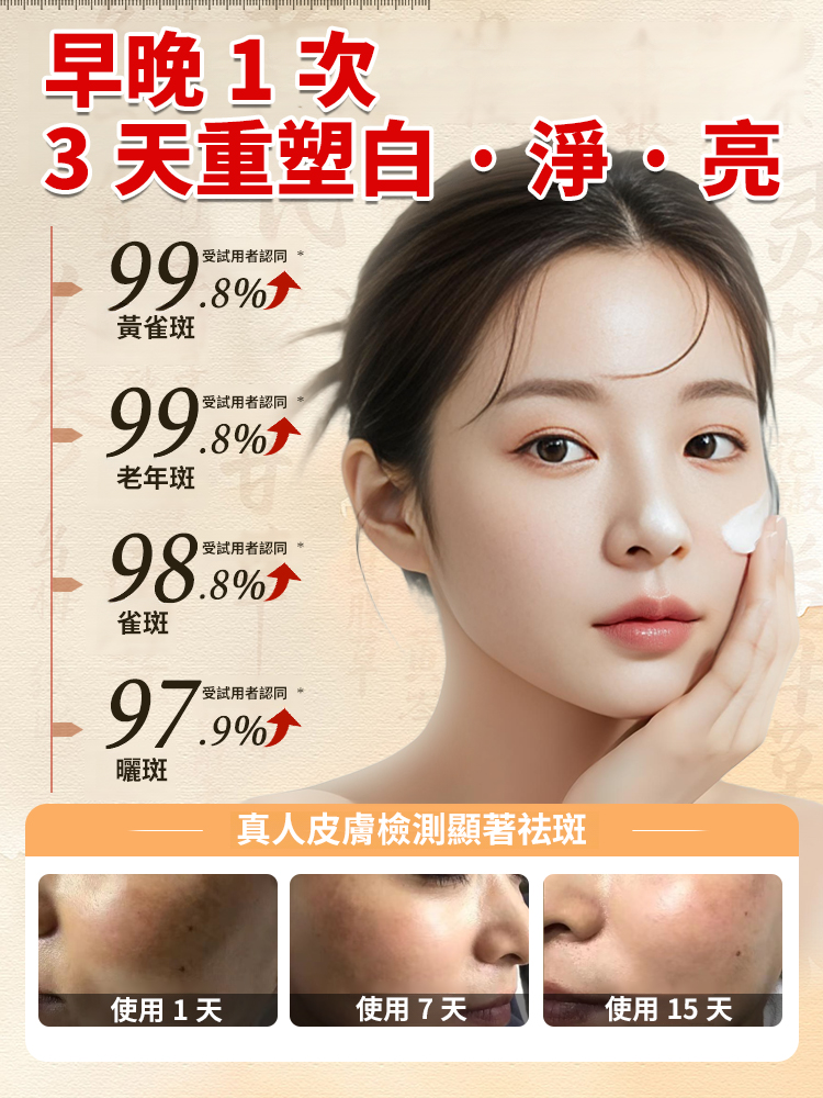 美白強效祛斑霜濃縮版