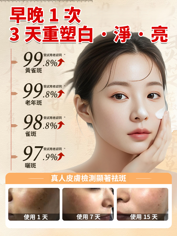 美白強效祛斑霜濃縮版
