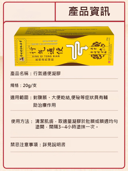 【腸胃問題一抹治癒】行氣通便醫用退燒凝膠