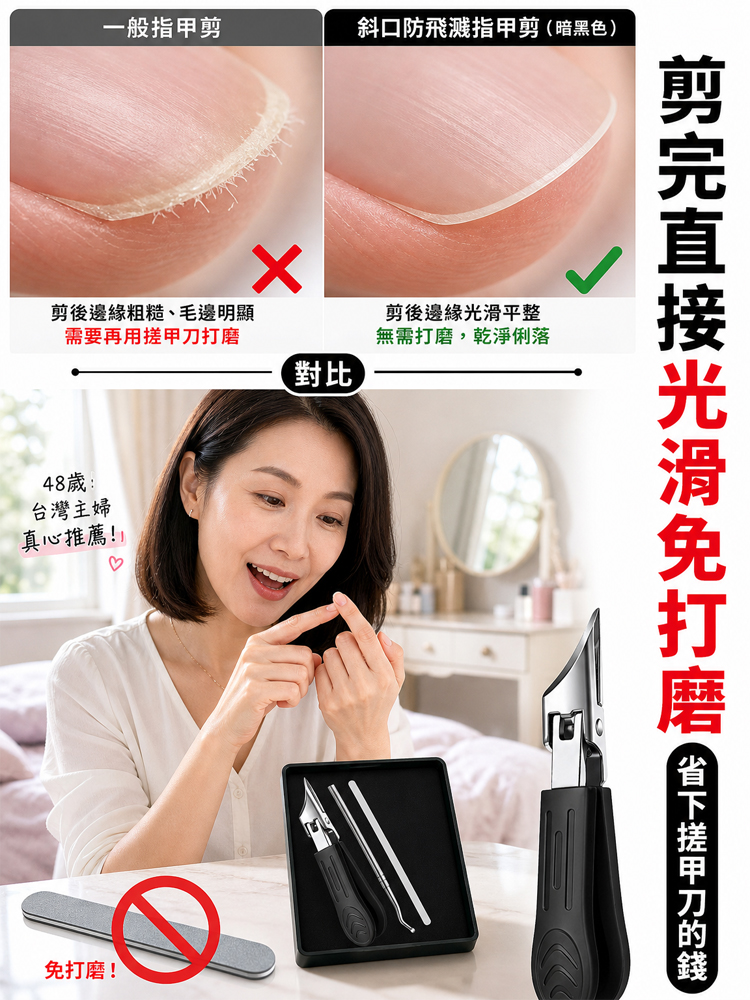 【保固十年】甲溝炎專用大開口超尖指甲刀