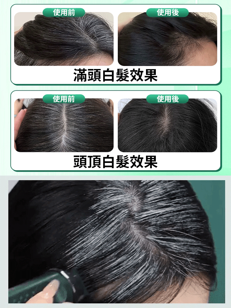 一梳蓋白植物精粹快速美髮筆