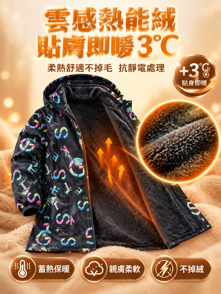 防水防污加絨罩衣