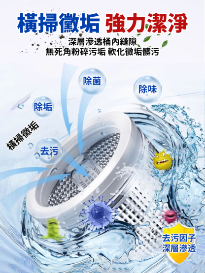 強力除垢殺菌洗衣機清潔劑