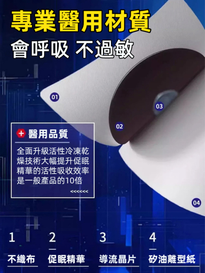 【專注失眠問題】中藥失眠遠紅外線磁療貼