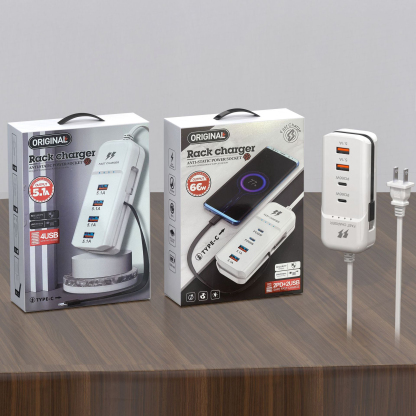 新款手機充電器排插4usb通用
