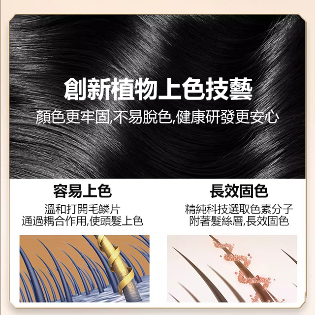 【一洗即染】植萃泡泡染