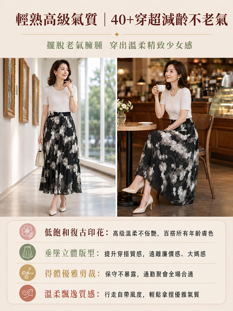 夏季氣質顯瘦高腰半身裙
