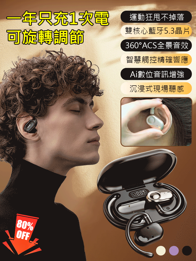 運動藍牙耳機超長續航