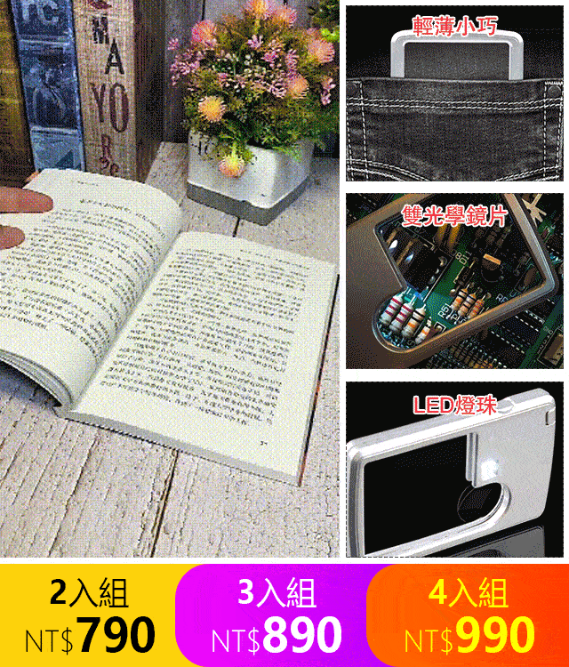 6倍卡片式閱讀放大鏡