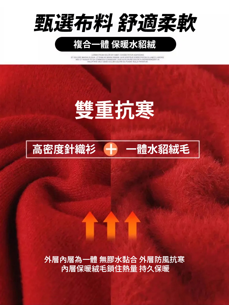 盤扣設計秋冬加絨毛保暖毛衣