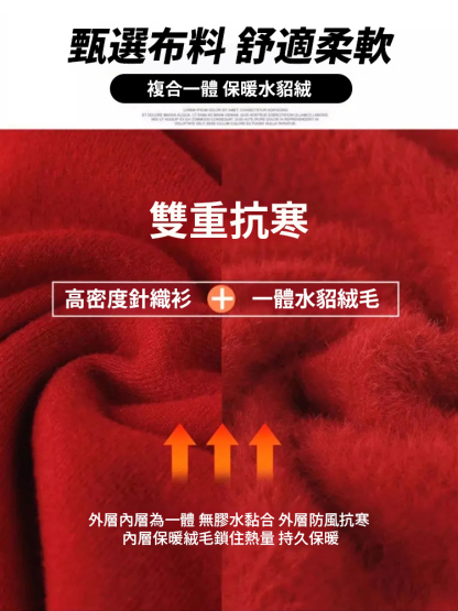 盤扣設計秋冬加絨毛保暖毛衣