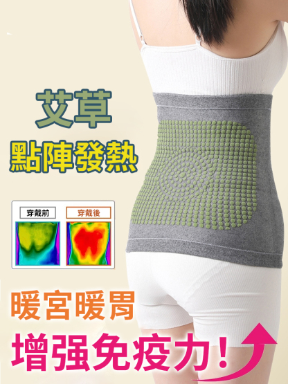夏季空調屋艾草自發性熱保暖護腰