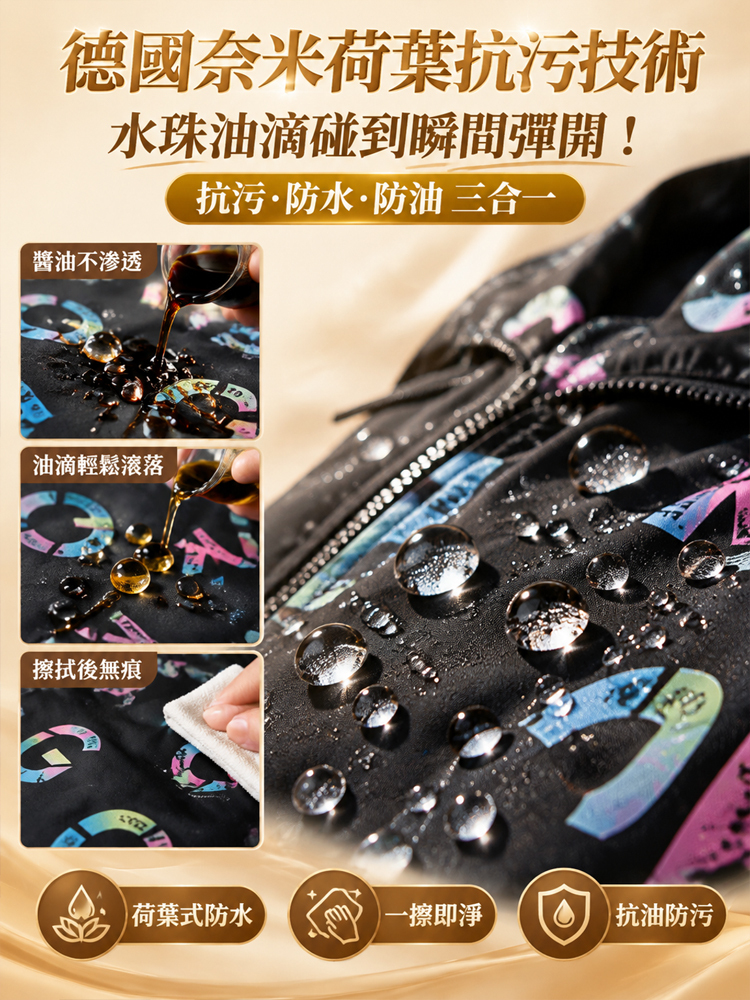 防水防污加絨罩衣