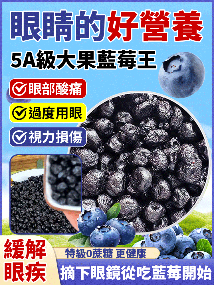 無添加天然野藍莓乾