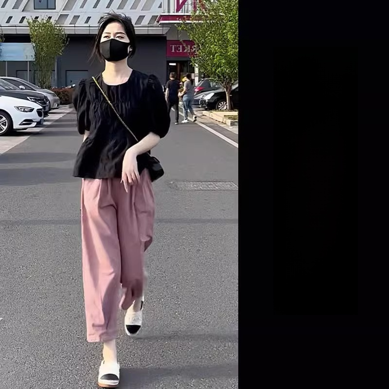 韓系多巴胺搭配兩件套裝女