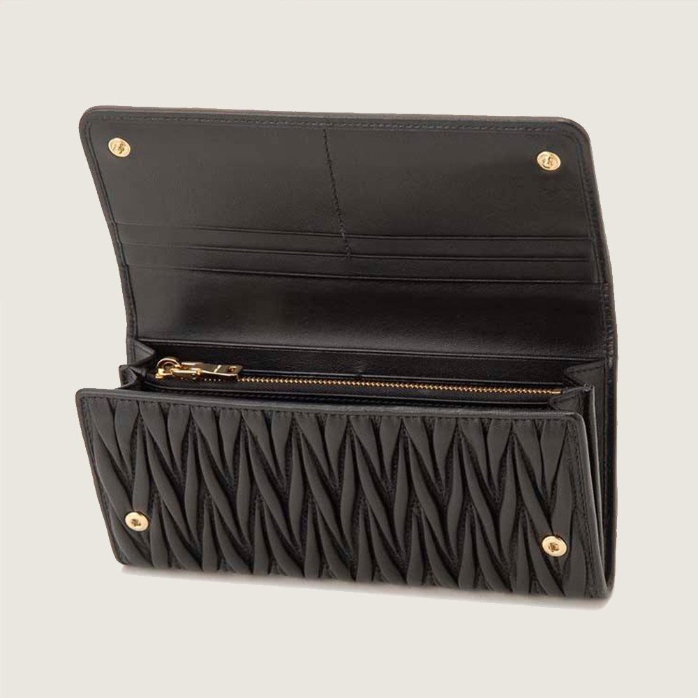  レディース ブラック 長財布 