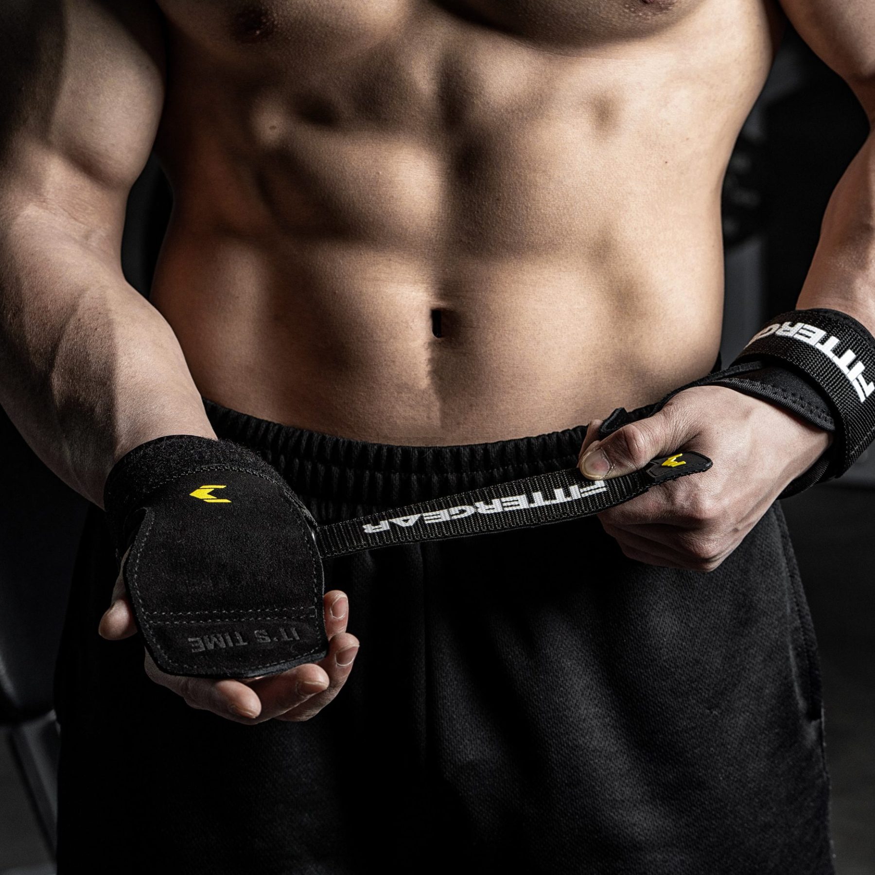 FITTERGEAR POWER GRASP PRO 2.0 ถุงมือฟิตเนสยกน้ำหนักพร้อมสายรัดข้อมือ