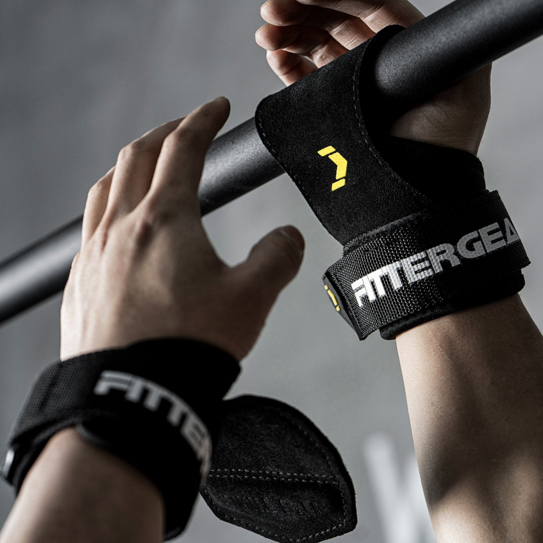 FITTERGEAR POWER GRASP PRO 2.0 ถุงมือฟิตเนสยกน้ำหนักพร้อมสายรัดข้อมือ