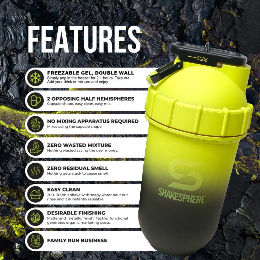 SHAKESPHERE TUMBLER COOLER SHAKER OMBRE TRITAN 700 ML เเก้วเชคเวย์โปรตีน