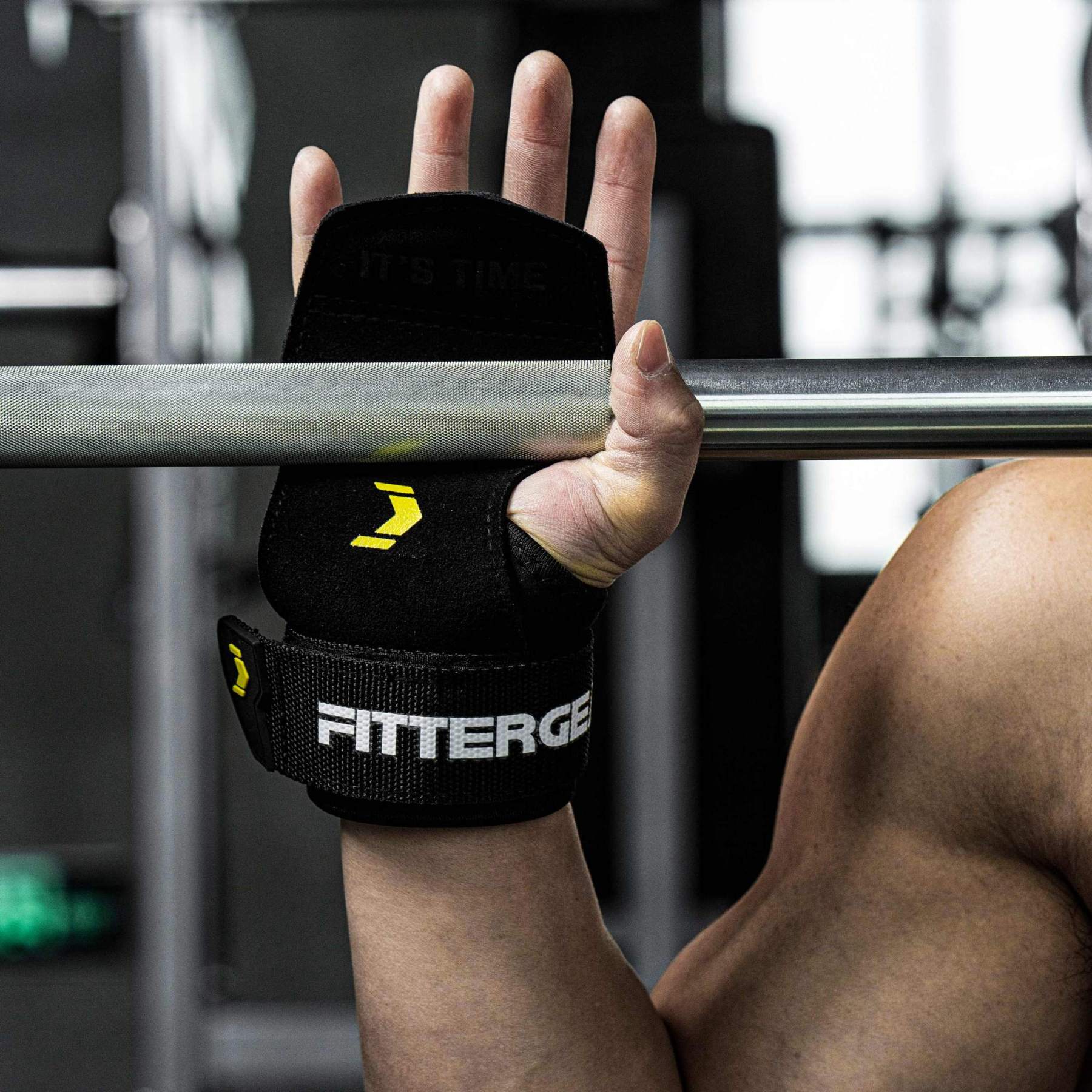 FITTERGEAR POWER GRASP PRO 2.0 ถุงมือฟิตเนสยกน้ำหนักพร้อมสายรัดข้อมือ