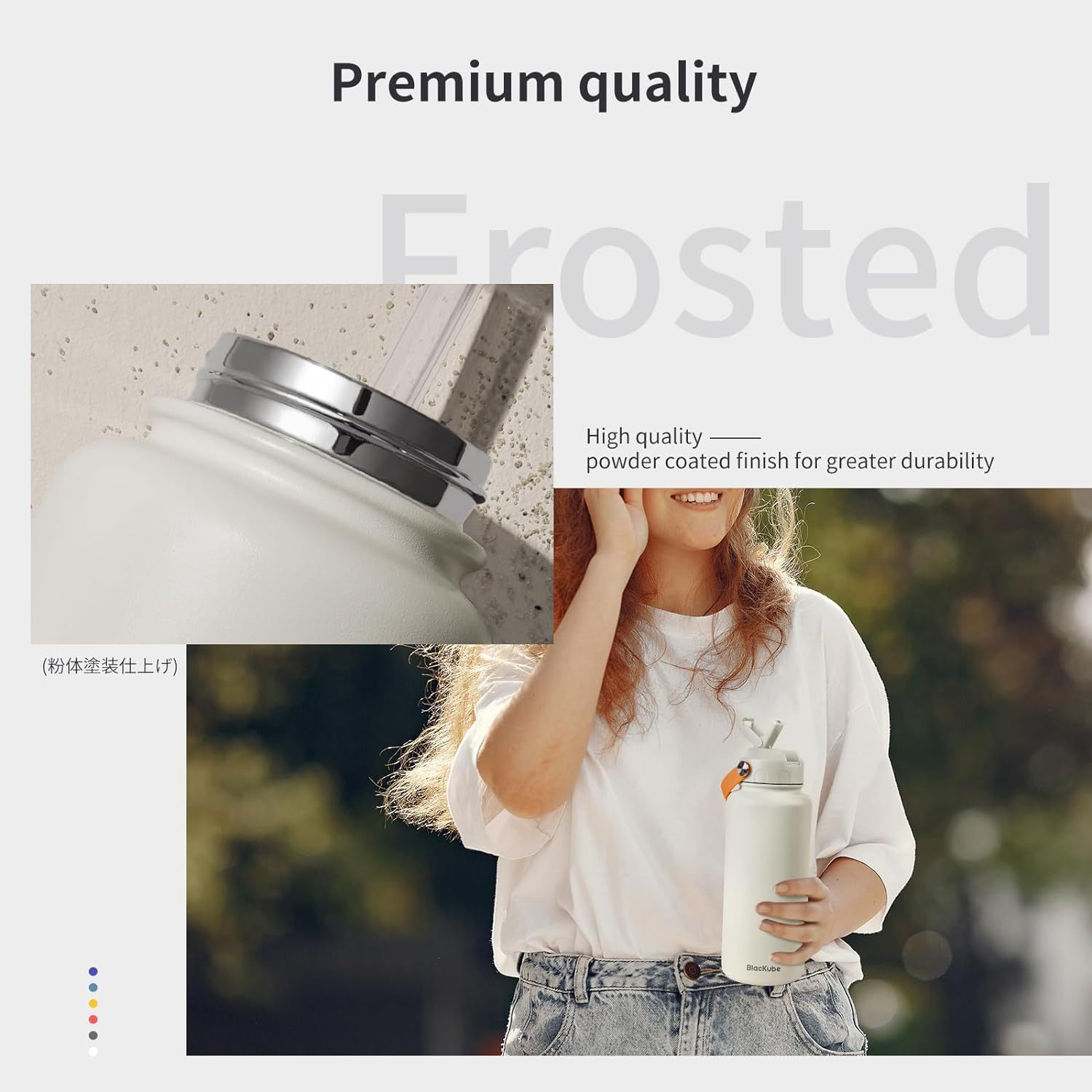 BLACKUBE DRINKMORE THERMOS CUP 1000 ML ขวดน้ำเก็บความเย็น