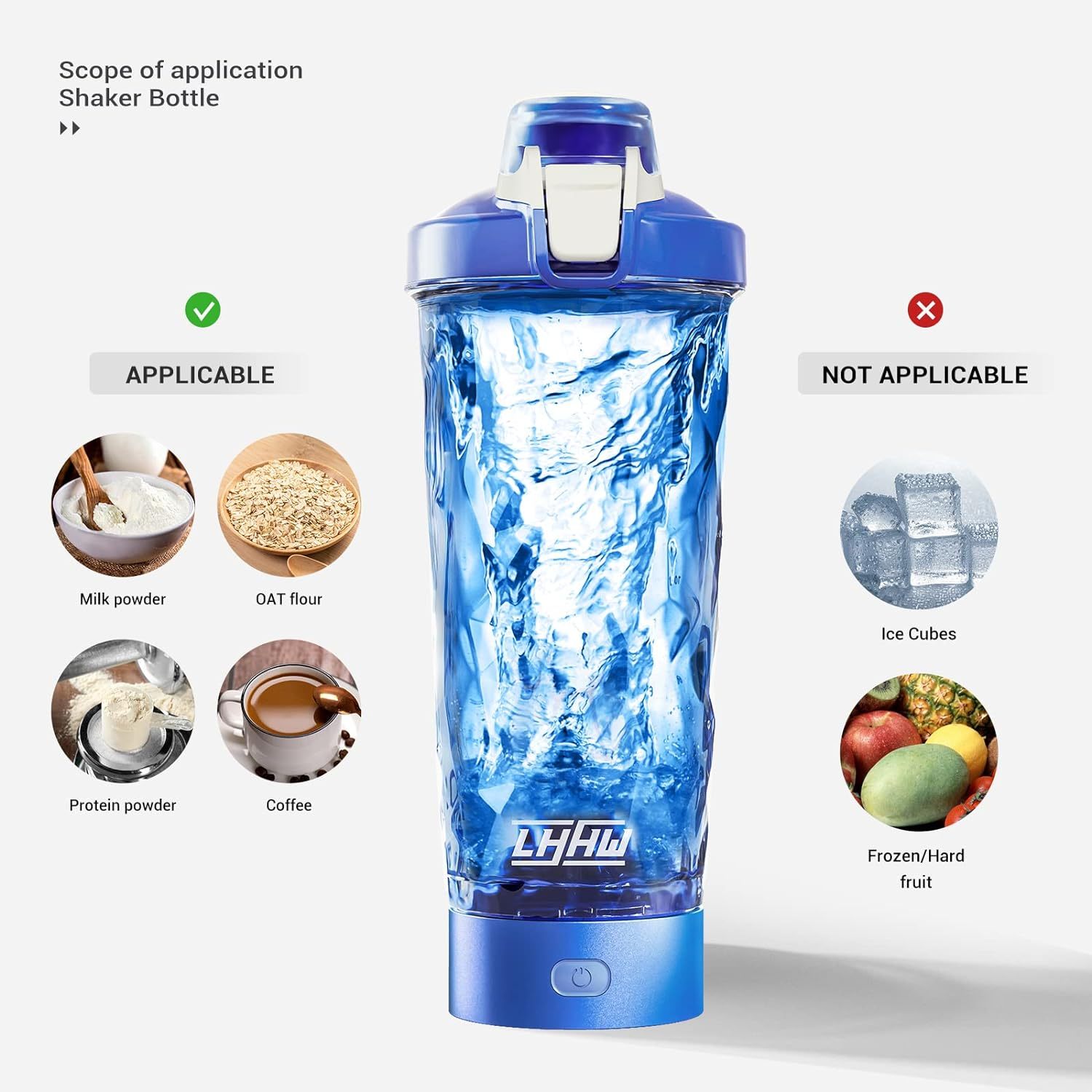LHHW AUTOMATIC STIRRING CUP ELECTRIC SHAKER 700 ML แก้วปั่นอัตโนมัติไร้สาย