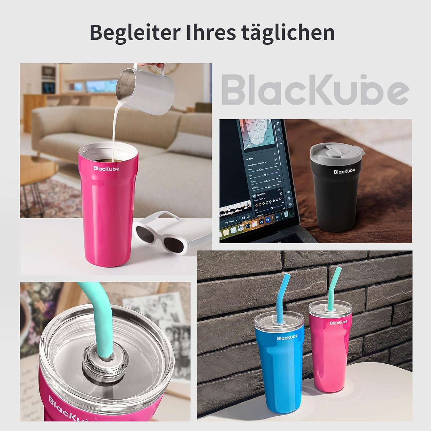 BLACKUBE THERMAL COFFEE MUG-TO-GO 540 ML เเก้วกาเเฟ