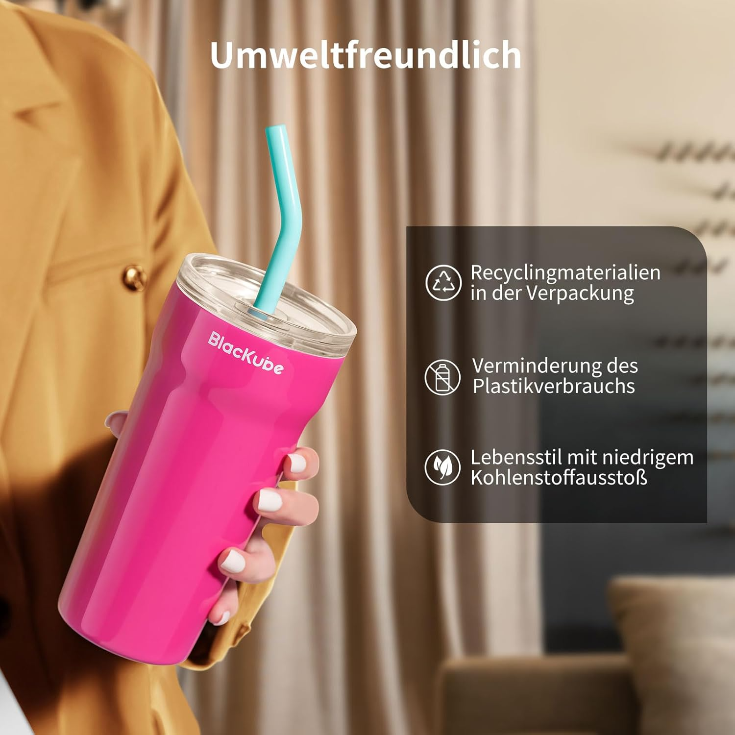 BLACKUBE THERMAL COFFEE MUG-TO-GO 540 ML เเก้วกาเเฟ