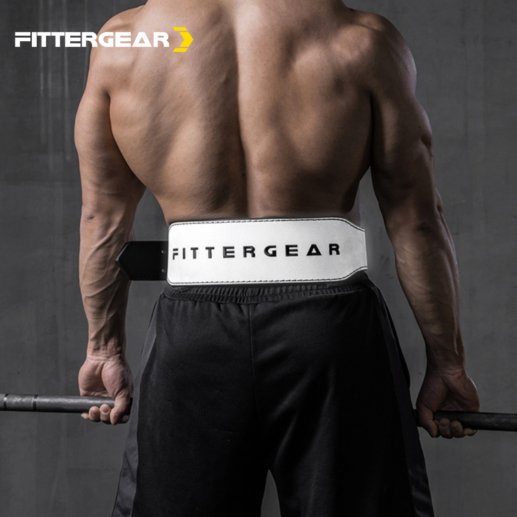 FITTERGEAR WEIGHT LIFTING BELT เข็มขัดยกน้ำหนักหนังแท้