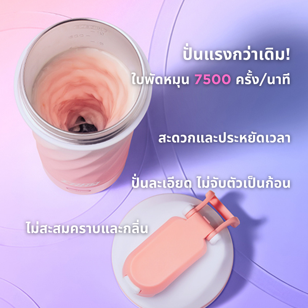 LHHW E-MAGMIX SHAKER BOTTLE 600 ML/700 ML เเก้วปั่นเวย์อัตโนมัติ (ใบพัดเเม่เหล็ก)