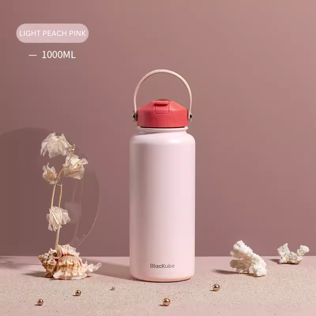 BLACKUBE DRINKMORE THERMOS CUP 1000 ML ขวดน้ำเก็บความเย็น