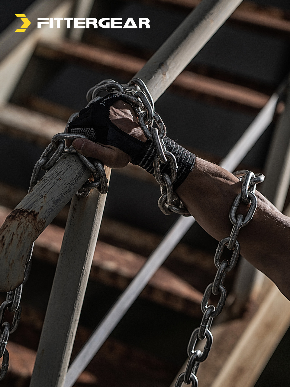 FITTERGEAR WRIST GLOVES ถุงมือฟิตเนสพร้อมสายรัดข้อมือ